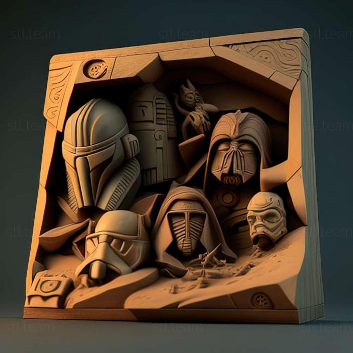 3D модель Игра Звездные войны Войны клонов Приключения (STL)